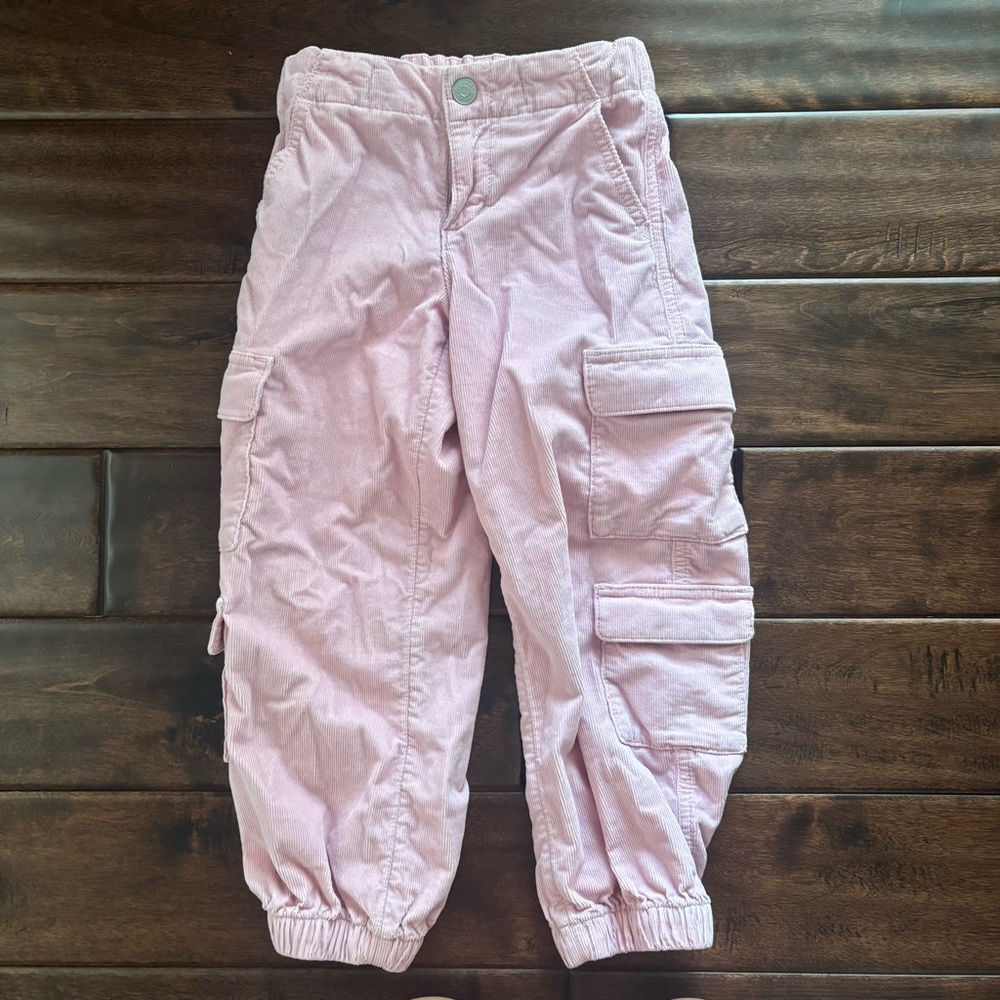 Abercrombie Kids Light Pink Cargo Joggers